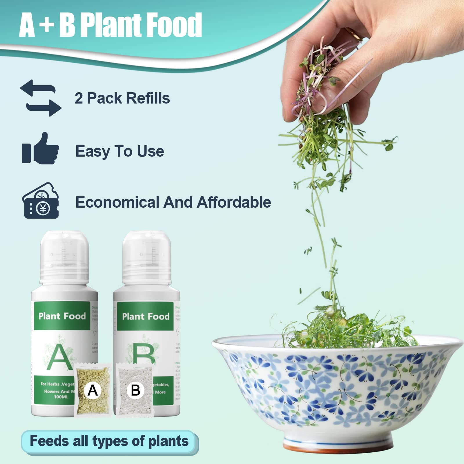 128 pcs Seed Pod Kit for MVR1&nbsp;Aerogarden, Grow Kit for Indoor Hydroponics Growing System, Hydroponics Supplies with 50 Grow Sponges, a&b Nutrient Plant Food, 50 Pod Labels, 12 Plant Baskets Domes
