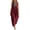 Burgundy, variant on Womens Sleeveless Maxi Dress V Neck Contrast Collar Caftan Dress Casual Loose Fit Cotton Linen Long Sundress with Large Pockets