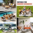 thumbnail image 3 of Black Gray Palm Leaves Outdoor Rug for Patio/Deck/Porch, Non-Slip Large Area Rug 4 x 6 Ft, Summer Tropical Botanical Retro Indoor Outdoor Rugs Washable Area Rugs, Reversible Camping Rug Carpet Runner, 3 of 8