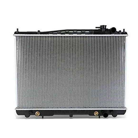 DNA Motoring OEM-RA-2215 Aluminum Radiator [For 98-04 Nissan Frontier/Nissan Xterra AT], 1 Pack,Black/Metallic