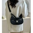 thumbnail image 3 of Kukuzhu Shoulder Bag for Women Fashion Buckle Hobo Handbags Nylon Clutch Purse Casual Crossbody Bag, 3 of 8