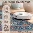 thumbnail image 6 of Design&I 8'x10' Washable Area Rug Extra Large Skid-Resistant Low Profile Oriental Vintage Medallion With Distressed Boho Floral Border Accents for Living Room, Family, 6 of 7