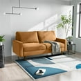 thumbnail image 5 of Pemberly Row 70" Square Arm Modern Velvet Sofa in Ginger Brown, 5 of 7