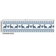 thumbnail image 2 of Ambesonne Nordic Fabric by the Yard Upholstery, Pixel Art Style Reindeer, 10 Yards, Pale Blue Dark Blue, 2 of 4