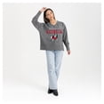 thumbnail image 3 of Women's Gameday Couture  Gray Georgia Bulldogs French Terry V-Neck Pullover Sweatshirt, 3 of 6