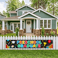 thumbnail image 7 of Colorful Preschool Graduation Banner with Grad Cap Pencil Balloon Music Note Elements Backdrop Decoration for Preschool Graduation Party Photography Props Celebration Decorations, 7 of 7