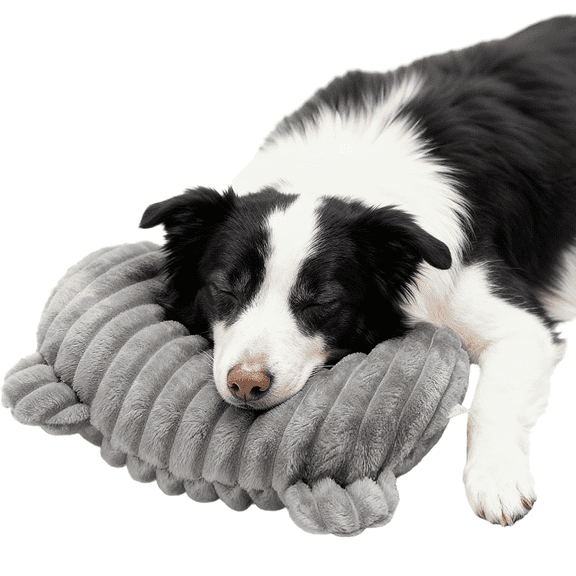 Dog Calming Pillow, Soft Plush U-Shaped Dog Neck Pillow for Sleeping Support, Pet Cushion with High-Density PP Cotton for Small Medium Dogs and Cats, Washable Comfort Cushion for Car Home