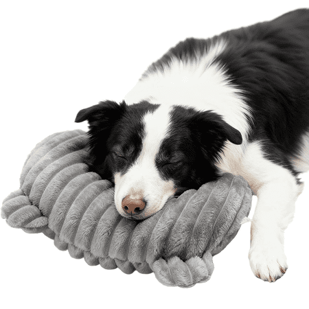 Dog Calming Pillow, Soft Plush U-Shaped Dog Neck Pillow for Sleeping Support, Pet Cushion with High-Density PP Cotton for Small Medium Dogs and Cats, Washable Comfort Cushion for Car Home