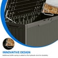 thumbnail image 5 of Dextrus 80 Gallon Resin Deck Box,Outdoor Storage Box with Lockable lid for Patio Furniture, Light Brown, 5 of 8