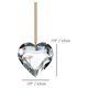 thumbnail image 2 of Prismas de corazón de cristal de 3 piezas para candelabro, ventana, jardín, boda, decoración de fiesta, 2 of 5