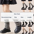 thumbnail image 3 of LckLvx Girls Leg Warmers Knit Ankle Warmers Cute Warm Long Socks Leg Warmer Schoolwear, 3 of 6