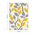 thumbnail image 3 of 6 Pcs Funny Kitchen Towels,Yellow and Gray Leaves Modern Art Microfiber Dish Towels,Kitchen Tea Towels,Kitchen Towel Set (18" X 26"), 3 of 3
