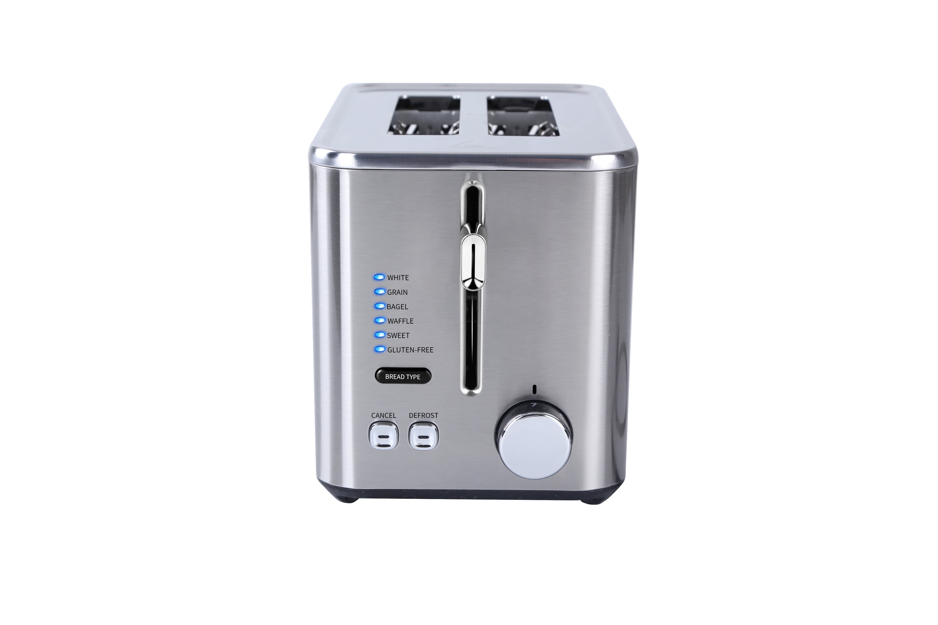 Toastmaster 2-Slice Toaster, Stainless Steel, Extra Wide Slots, High Rise Toast Lift, Gluten Free Setting, 900W