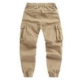 thumbnail image 5 of Casual Cargo Pants, Solid Color with 8 Pockets for Men's Outdoor Hiking and Work, Lightweight Tactical BDU Trousers for Daily Wear (No Belt), 5 of 6