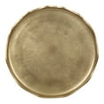 thumbnail image 4 of Kate and Laurel Alessia Modern Round Metal Side Table, 15 x 15 x 22, Gold, Decorative Glam Cast Aluminum End Table with Deckled Edge for Bedroom Nightstand or Living Room Accent, 4 of 7