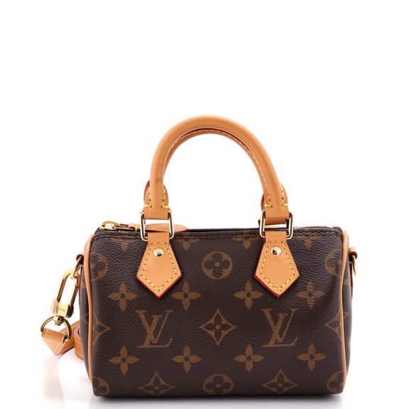 Pre-Owned Speedy Bandouliere NM Bag Monogram Canvas Nano By Rebag