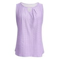 thumbnail image 4 of Summer Tops for Women Apparel Short Long Sleeve Tee for Women Athletic Wear Tops Short Sleeve Shirt Workout Shirts Loose Medium T Shirts Stretch Tee Womens Tech Purple M, 4 of 4