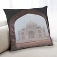 thumbnail image 1 of Ahgly Company Sites Taj Mahal Coussin d'Intérieur, 18 Pouces par 18 Pouces, 1 of 6