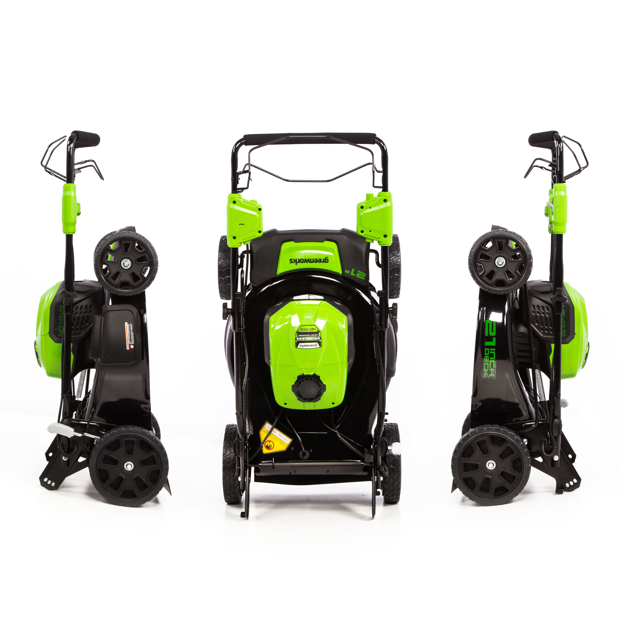 Greenworks 21" 40V Self-Propelled Lawn Mower with 5.0 Ah Battery & Charger​ 2516402 - image 4 of 16