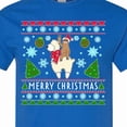 thumbnail image 4 of Inktastic Merry Christmas Sloth and Llama Ugly Sweater Style T-Shirt, 4 of 5