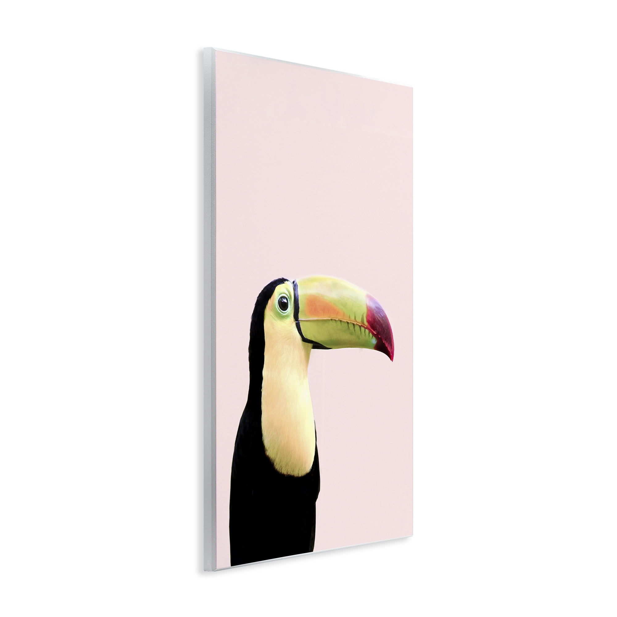Stupell Industries Pastel Toucan on Pink Animals Painting Unframed Art Print Wall Art, 10 x 15