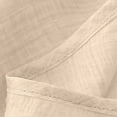 thumbnail image 4 of MEICHEN Women's Summer Short Sleeve Solid Casual Cotton Linen Tops Fashion Loose Crewneck Blouse Tshirts for Women, 4 of 5