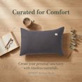 thumbnail image 4 of Unique Bargains 2 Pack Cotton Smooth Cooling Pillow Cases Envelope Closure Dark Gray-Gray, 4 of 5