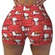 thumbnail image 1 of Pantalones cortos de ciclismo para entrenamiento de voleibol con paisaje de Van Gogh personalizado de Snoopy y Charlie Brown Pantalones cortos de yoga para gimnasio de Peanuts para mujer, 1 of 5