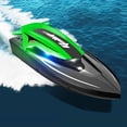 thumbnail image 1 of Barco RC de alta velocidad de 2,4 GHz, velocidad máxima de 20 KM/H para niños y niñas (2 baterías verdes) Sywqhk libre de BPA, 1 of 8