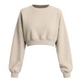 thumbnail image 4 of Neewe Womens Casual Sweatshirt Long Sleeve Tops Crewneck Loose Fit Tee Pullover Short Top Fall Shirts Fashion, 4 of 5
