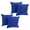 Royal Blue, variant on 18-inch Double-corded Solid Twill Square Throw Pillows with Inserts (Set of 4) 9810-CD-S4-TW-RB