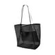 thumbnail image 3 of Bolso de hombro para mujer Strade Fareast Limited de malla elegante para playa negro, 3 of 8
