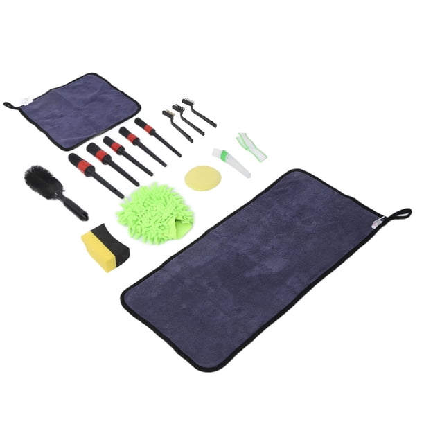 Juego de cepillos para detalles de automóviles, 16 piezas, cepillos para detalles de automóviles, juego de cepillos para ruedas de automóviles, kit de cepillos para neumáticos, calidad inigualable