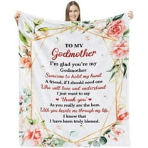 Godmother Gifts from Godchild, Godmother Gift from Goddaughter Godson Birthday God Mother Gifts for Women Christmas Mothers Day for Godmother Proposal Gift Throw Blanket 50"*60"