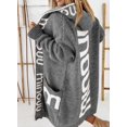 thumbnail image 1 of Suéter de punto de Europa y América de Suxin para otoño e invierno, cárdigan de longitud media para mujer, suéter de punto con capucha y letras con personalidad suelta, 1 of 6
