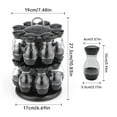 YasTant Rotating Spice Rack, 16 Refillable Spice Jars with Shaker Tops
