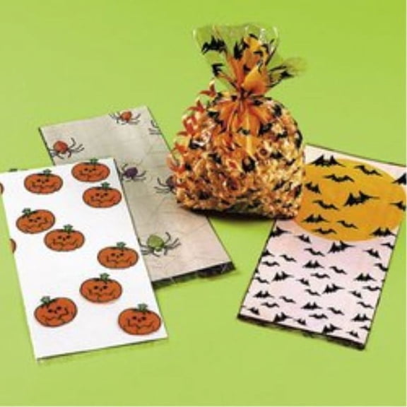 Halloween Cellophane Bags Assortment - Party Supplies - 36 Pieces