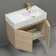 thumbnail image 5 of Nameeks Derin-3217-W-C-R Derin 32" Wall Mounted Single Basin Vanity Set - Black, 5 of 7
