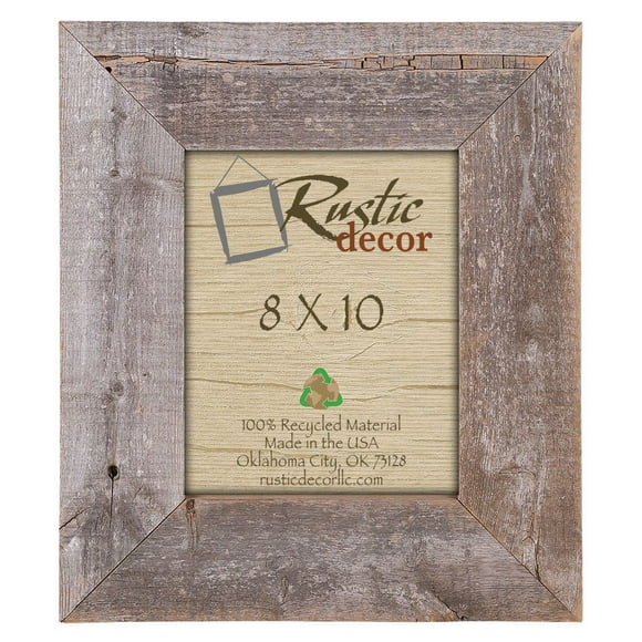 8x10-3.5" Extra Wide Reclaimed Rustic Barnwood Wall Frame