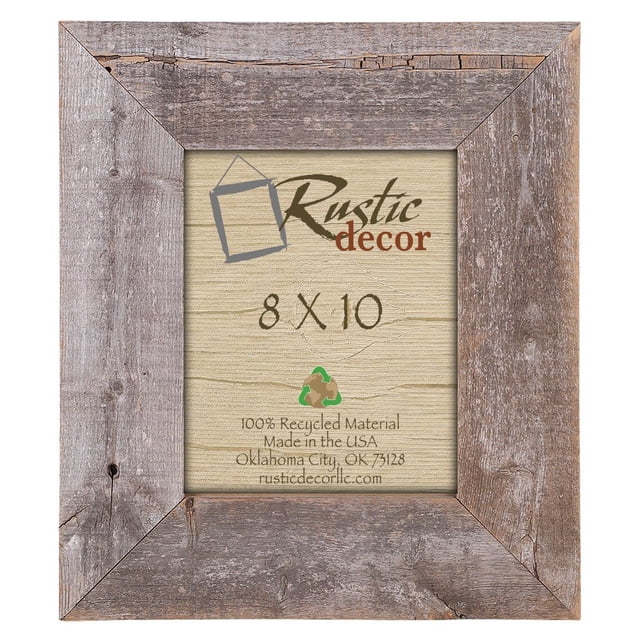 8x10-3.5" Extra Wide Reclaimed Rustic Barnwood Wall Frame