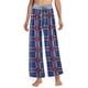 thumbnail image 1 of Sexy Dance Pantalones de salón Palazzo de talla grande para mujer, pantalones de pijama informales holgados de leopardo, ropa de dormir, 1 of 4