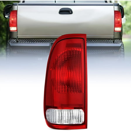 Nilight Taillight Assembly Compatible with 1997 1998 1999 2000 2001 2002 2003 2004 2005 2006 2007 Ford F150 Styleside F250 F350 F450 F550 Super Duty Red Rear Lamp OE Style Pair