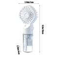 thumbnail image 3 of DPTALR Misting Fan Portable Hydration Coolings Humidification Water Spray Electric Fan Rechargeable Handheld Small Fan, 3 of 6