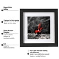 thumbnail image 4 of 2-In-1 8x8 Picture Frames Black Matted 6x6 Wooden Picture Frame Poster Frame Document Diploma and Certificate Frame for Wall Hanging Home Decoration-Black(Can Hang or Place on the Table), 4 of 6