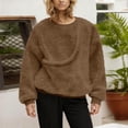 thumbnail image 4 of Women Sweatshirt With Dog Pouch Winter Fleece Pullover Sweatshirts With Large Pocket Fuzzy Trendy Crewneck Tops, 4 of 5