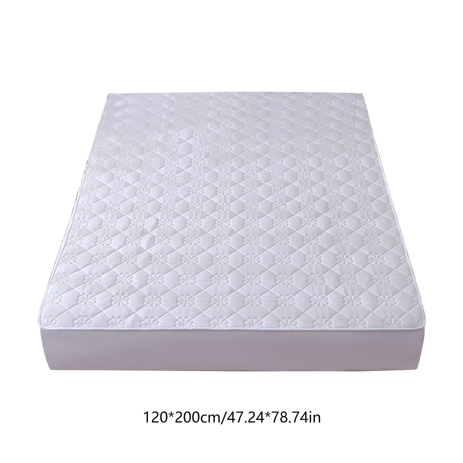 Hmgxay Fitted Sheet, Bed Mattress Cover, Cotton Quilted Mattress Pad, Non-Slip Breathable Mattress Protector, Machine Washable Fitted Mattress Topper(47.2x78.7 Inches)