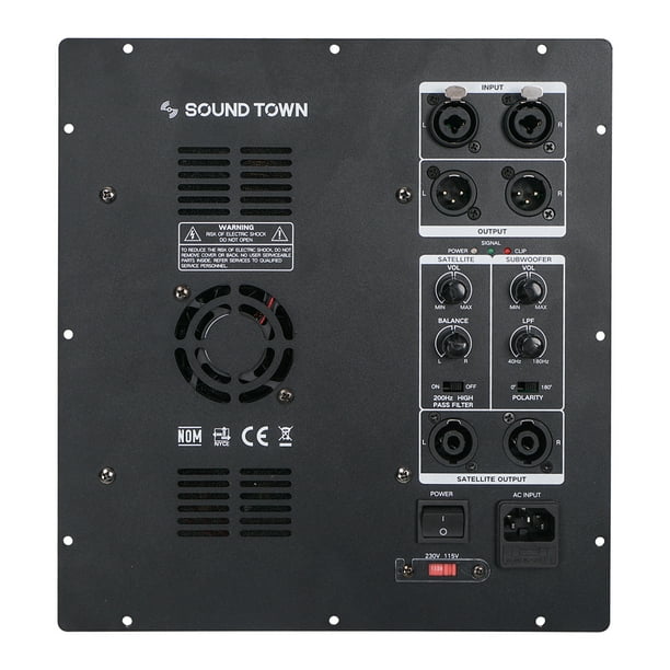 Sound Town Class D Plate Amplifier  for PA DJ Subwoofer 