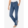 thumbnail image 2 of Woman Within Plus Size Tall Stretch Denim 5-Pocket Straight-Leg Jeans, 2 of 6