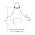thumbnail image 4 of Unisex Waterproof Adjustable Canvas Apron with 2 Pocket Kitchen Pinafore, 4 of 4