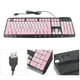 thumbnail image 4 of Teclado  Teclado Rosa Teclado Usb con Cable Ultrafino Dibujos Animados Bonitos para el Hogar Oficina Ordenador Portátil Universal, 4 of 8